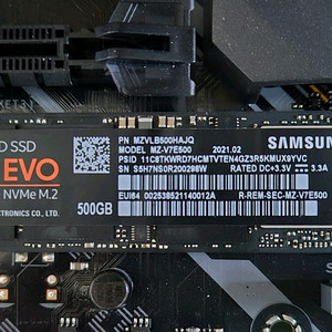 삼성전자 970 EVO M.2 NVMe (500GB) / 512GB SSD 이미지