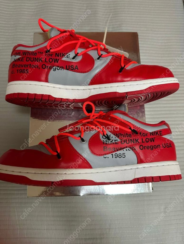 275] 나이키 x 오프화이트 덩크 로우 유니버시티 이미지