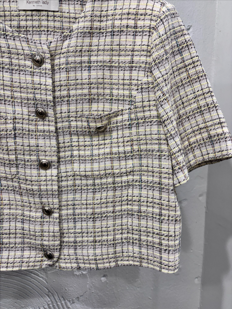 케네스레이디 트위드 반팔 자켓 이미지