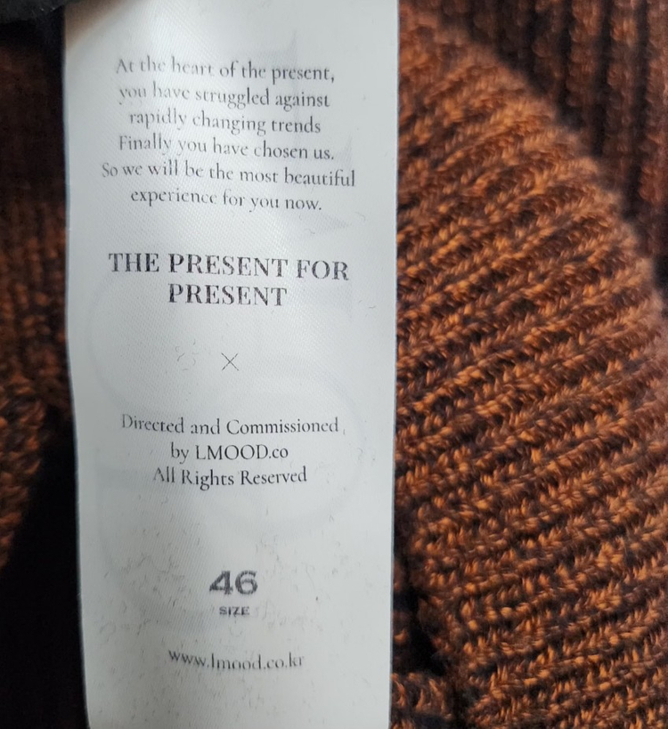 [LMOOD 엘무드] 95 66 여 니트가디건 브이넥가디건 크롭가디건 이미지