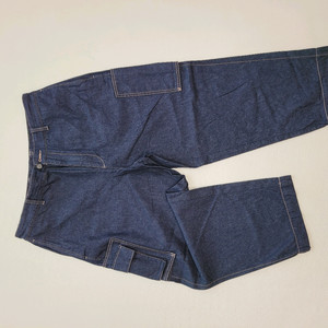 스파오 SPAO 남자 배기핏 카고 청바지 33 네이비 이미지