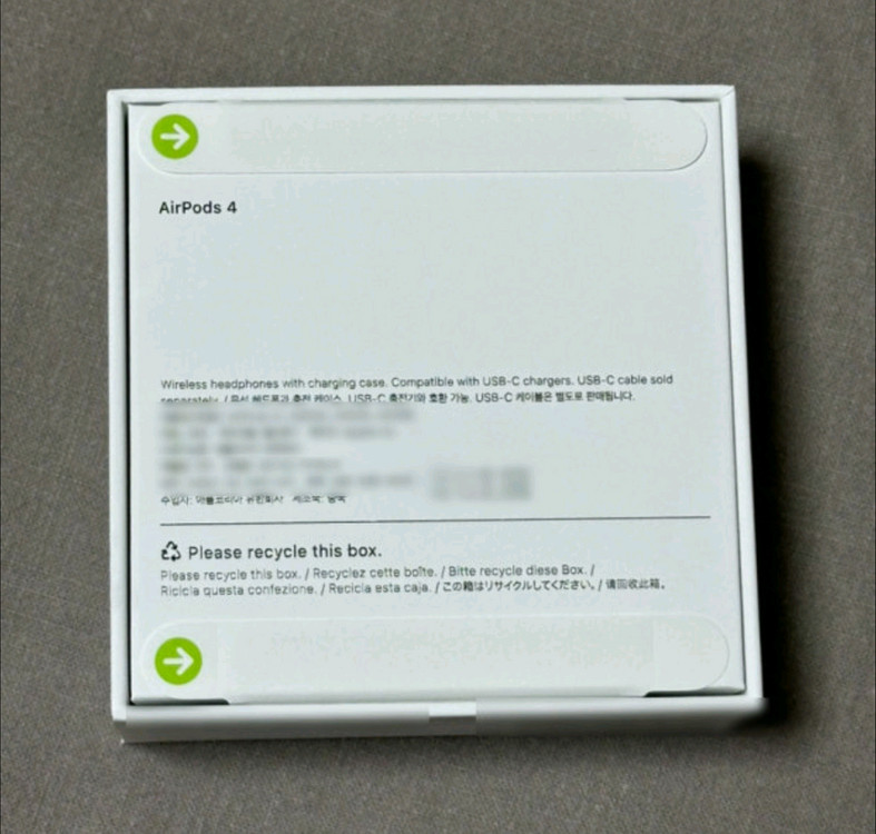 에어팟4세대 미개봉 이미지