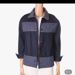 베네통 트위드 데님 자켓 42 이미지