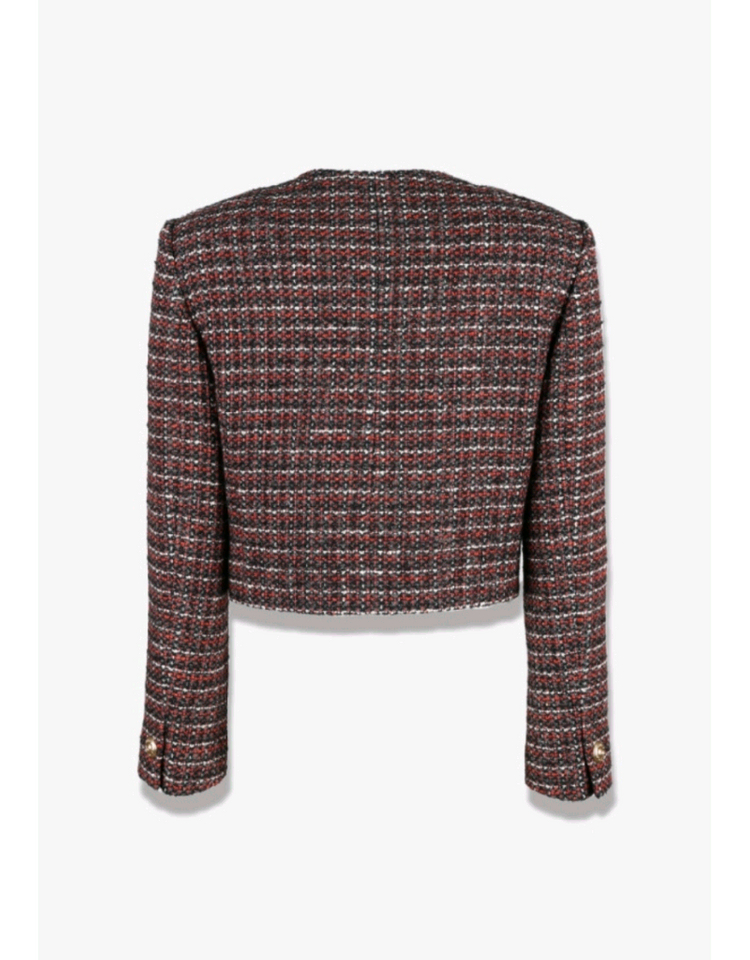 마이아이코 트윙클 체크 클래식 트위드 자켓 S 판매합니다.새상품! 이미지