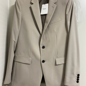 새상품 띠어리 챔버스 뉴테일러2 울블레이저 40R 105 다크샌드 이미지