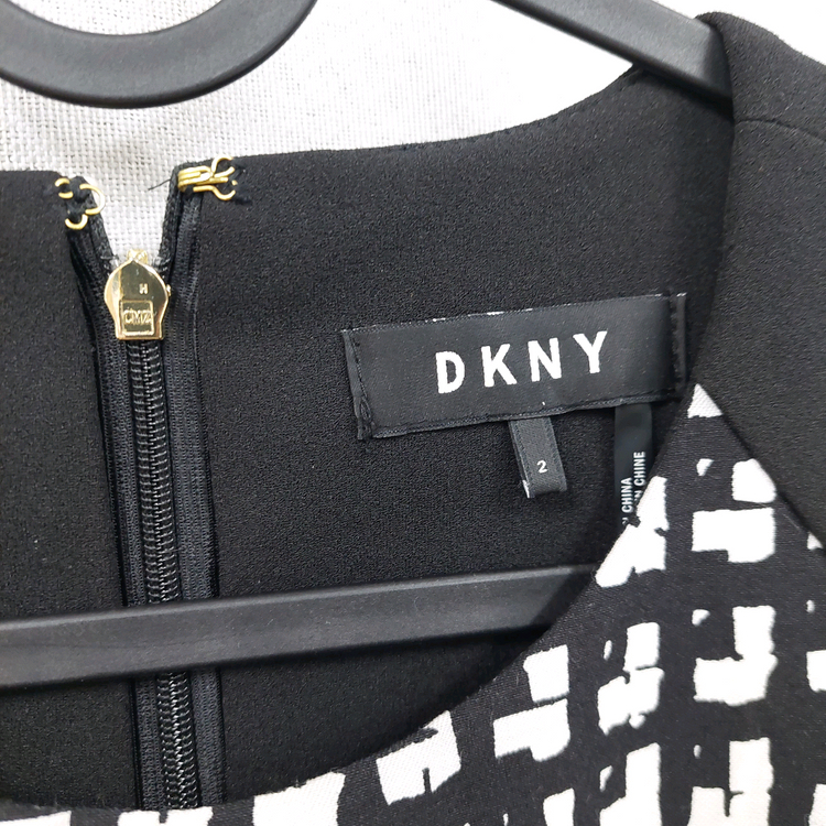 DKNY 민소매 체크패턴 원피스 이미지