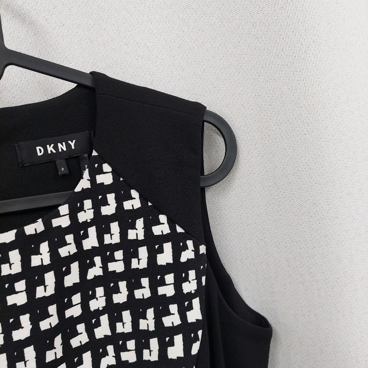 DKNY 민소매 체크패턴 원피스 이미지