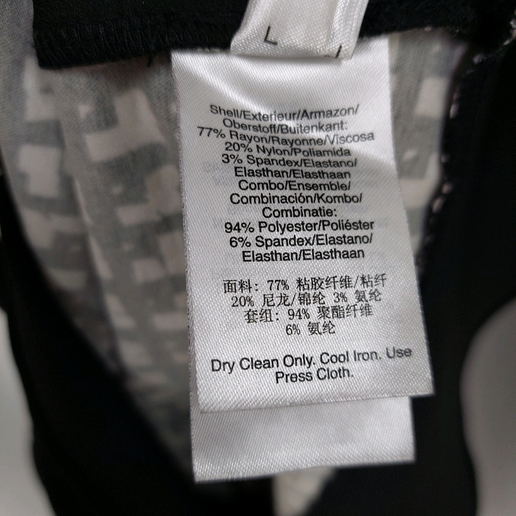 DKNY 민소매 체크패턴 원피스 이미지