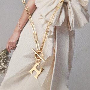 18k 토글바 클립체인 목걸이 이미지