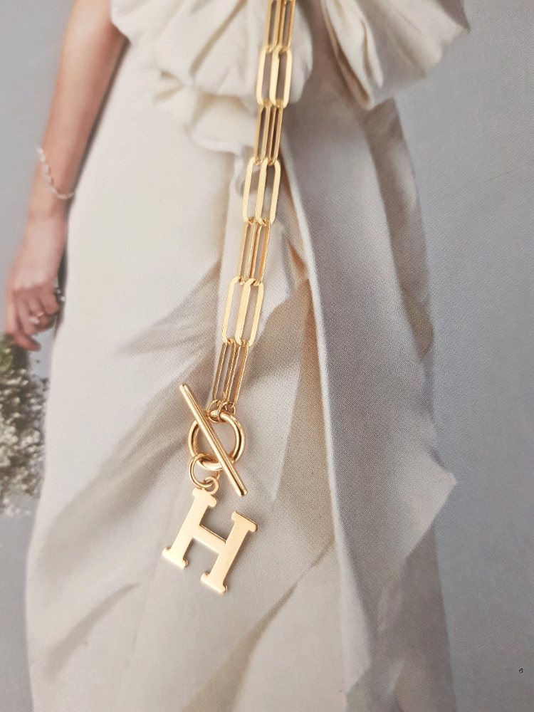 18k 토글바 클립체인 목걸이 이미지