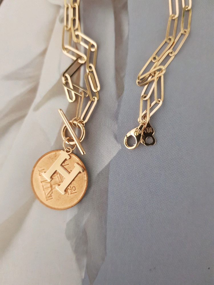 18k 토글바 클립체인 목걸이 이미지