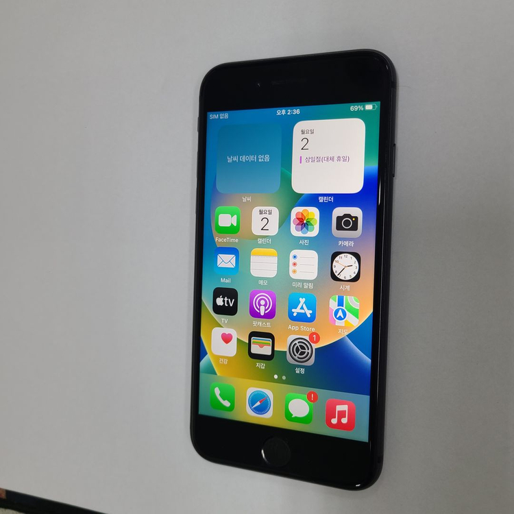 아이폰 8 블랙 128G A급 카메라무음 인스타 배터리100% 204067 이미지