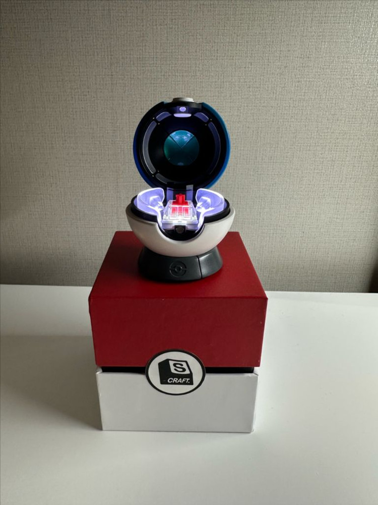 s-craft scraft studio 포켓몬 그레이트볼 키캡 홀더 레진 라이트업 이미지