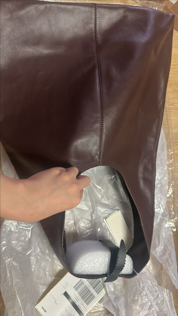 새상품) 아르켓 슬라우치 스플릿 레더백, 호보백, 보부상백 이미지