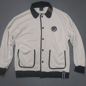 [L] 로맨틱크라운 라운드 카라 코튼 가디건 오트밀 이미지