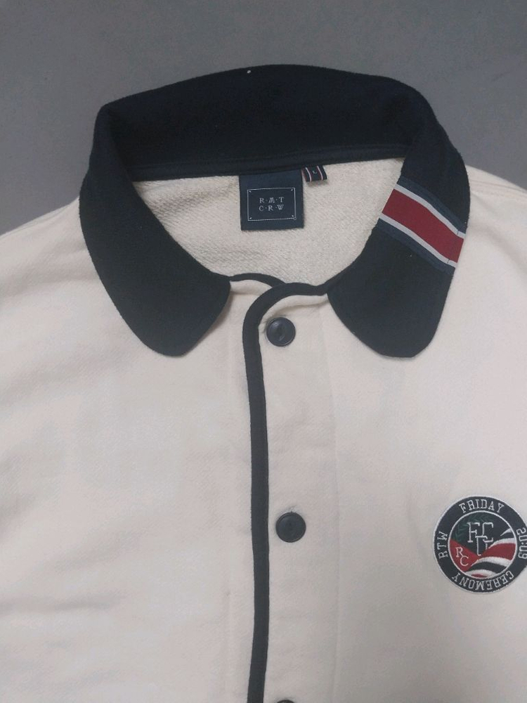 [L] 로맨틱크라운 라운드 카라 코튼 가디건 오트밀 이미지