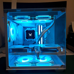 7950X3D ,삼성 64g , 9070xt 작업 방송 게임화이트PC 본체 이미지