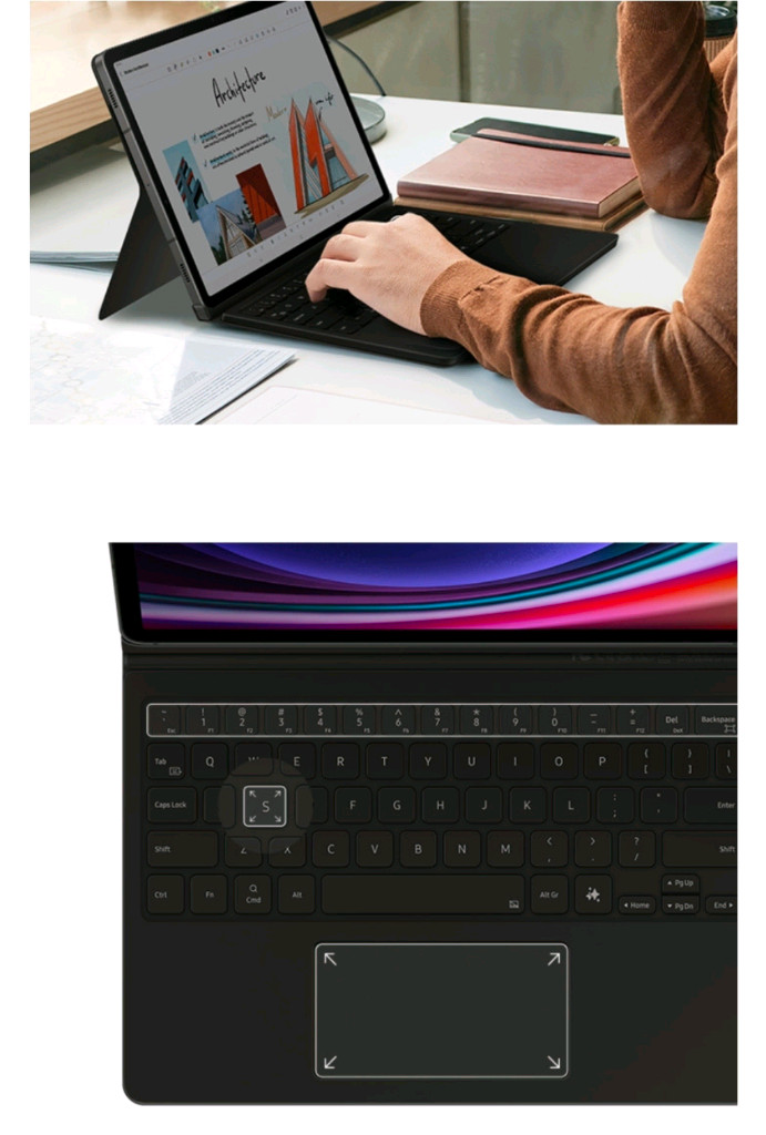 갤럭시탭S9북커버 키보드 AI key / 새상품 이미지