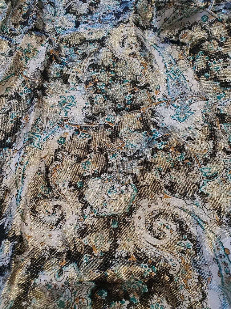 (새상품) 산드로 메탈릭 자카드 원피스 34사이즈 이미지