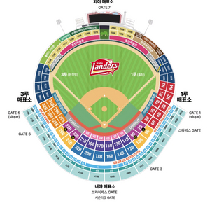 5/1일 문학(롯데,ssg)3연석 3루외야필드석 113블럭 이미지