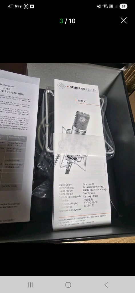 u87 ai 콘덴서 마이크 이미지