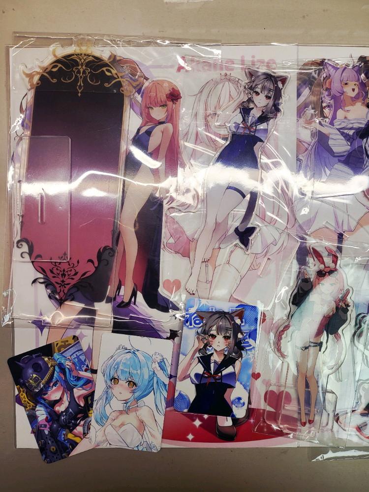 급처) 스텔라이브 비공식 아크릴 스탠드, 지류 굿즈 일괄 이미지