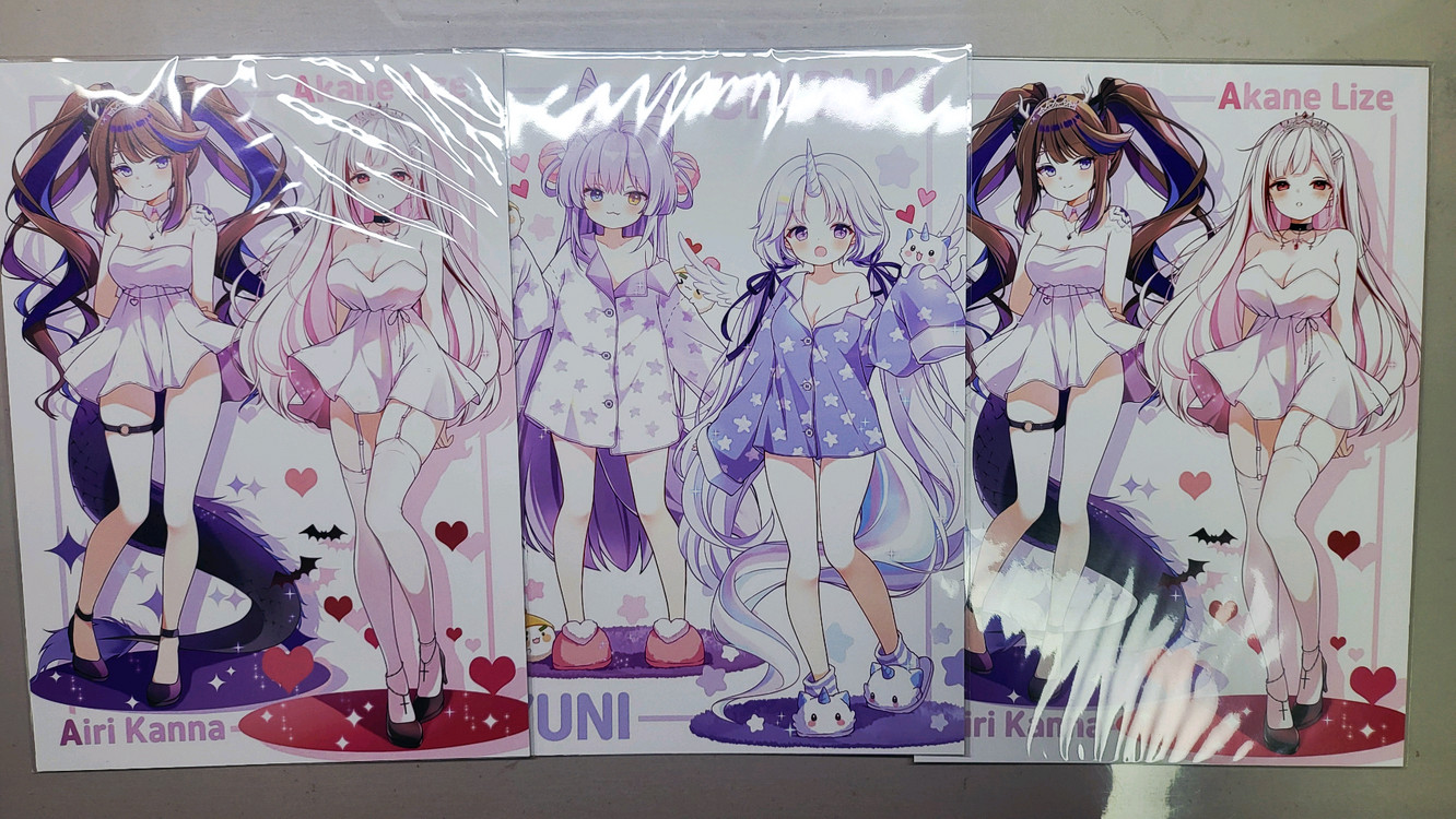 급처) 스텔라이브 비공식 아크릴 스탠드, 지류 굿즈 일괄 이미지