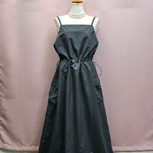 바스락 건빵 끈 스트링 뷔스티에 롱원피스 이미지