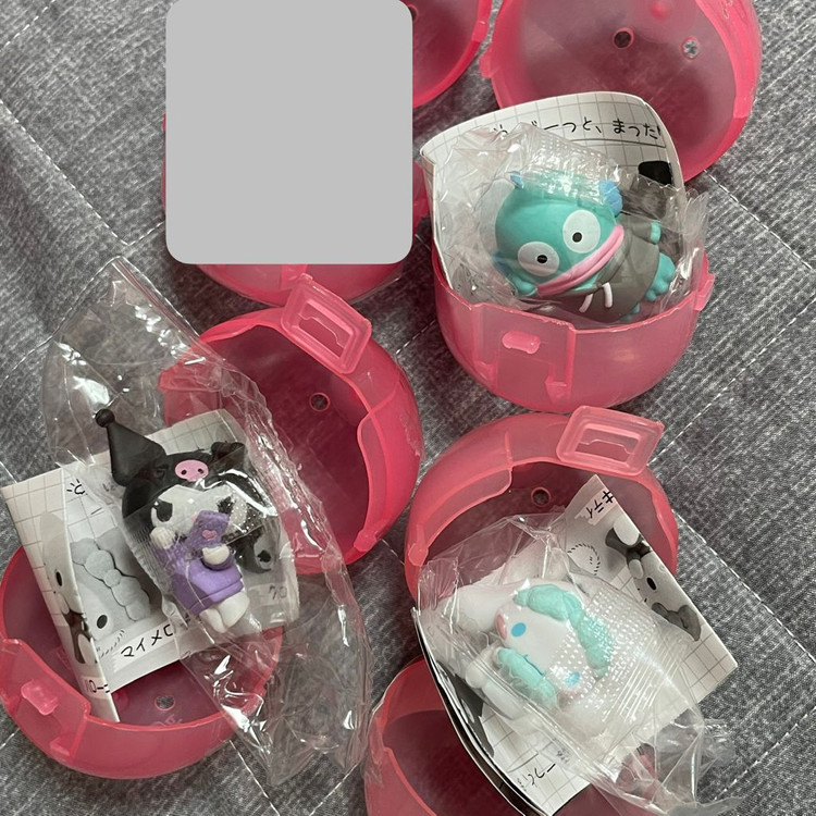 산리오 레드 키티 마멜 히퍼 쌀알피규어 가챠 한교동 농심 과자 새우깡 베이비 마이멜로디 시나모롤 잘자요 쿠로미 히퍼 이미지