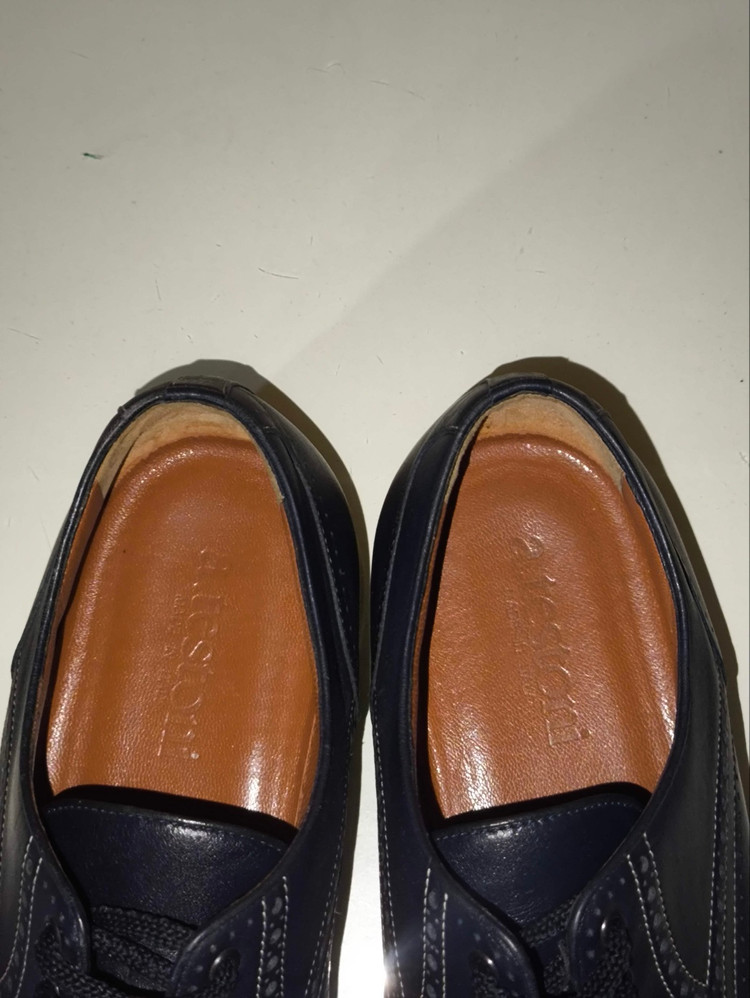 8 270mm 테스토니 네이비 윙팁 더비슈즈 구두 j5134 이미지