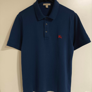 버버리 브릿 네이비 피케 반팔 카라티셔츠 이미지