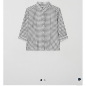 윤슬샵 elina check slim shirt (새상품) 이미지