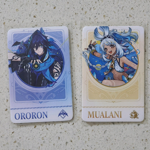 원신 맘스터치 콜라보 말라니+올로룬 포토카드 이미지