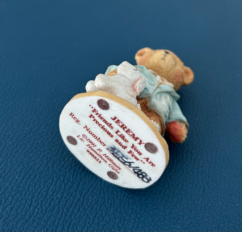 1991년작 Cherished Teddies <제레미> 테디베어 피겨린 이미지