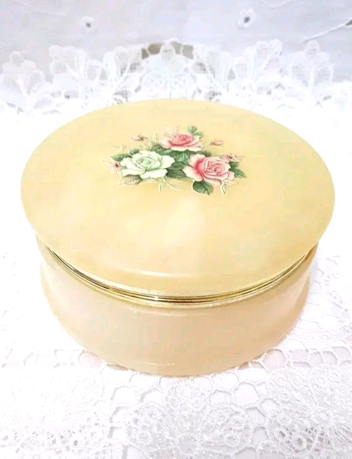 이태리천연석 장미꽃보석함 보관함 장식품 이미지