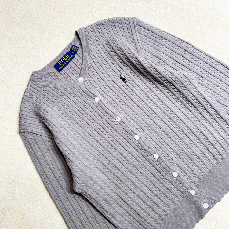 폴로 우먼 잔케이블 가디건 이미지