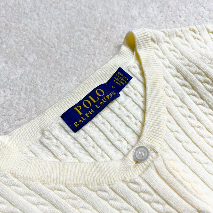 폴로 우먼 잔케이블 가디건 이미지