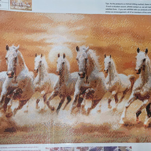 보석십자수 칠마도 완성수 원단형 이미지