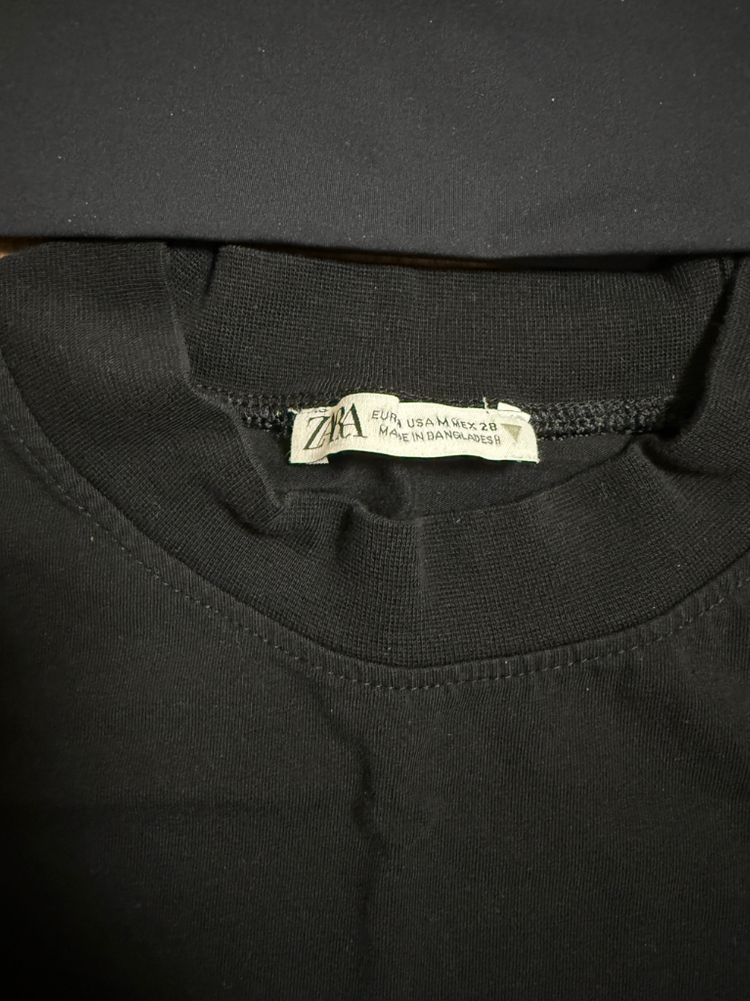 블루 가디건 + 블랙 반팔티/브라탑 세트 이미지