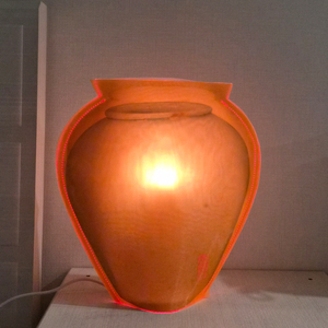 뮤지엄 굿즈) 백자 청자 안락조명 꽃병 이미지