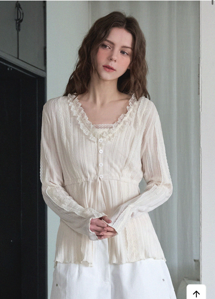 새상품))미케네 레이스 가디건+슬리브리스 셋업 이미지