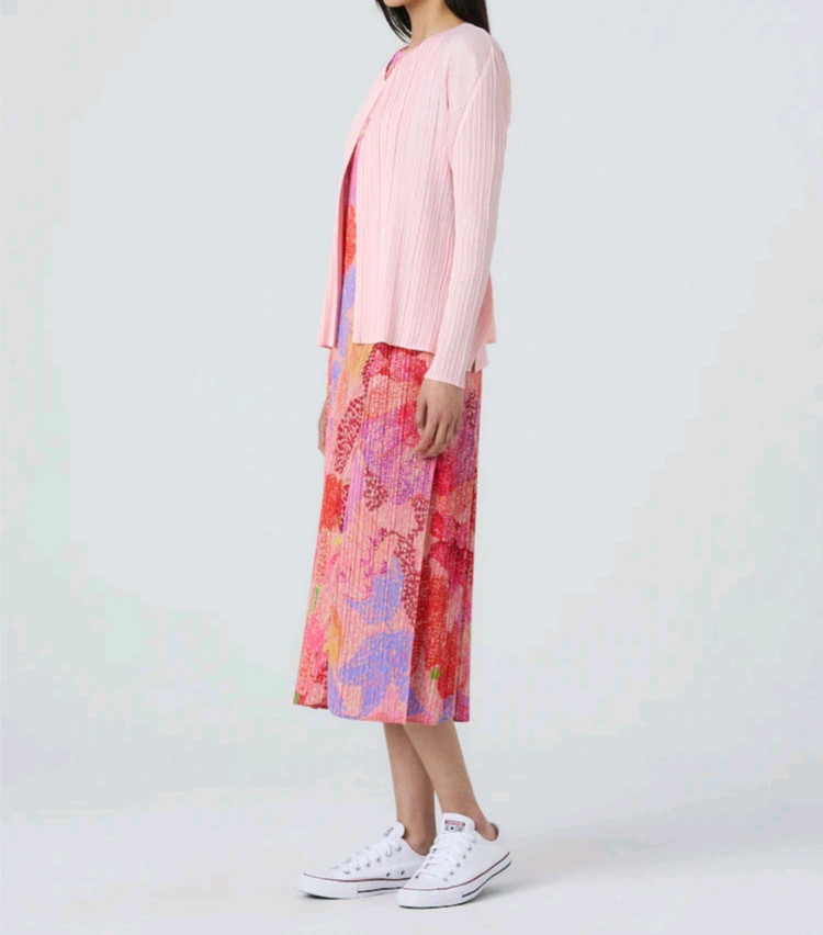 이세이미야케 플리츠플리즈 가디건 3월 먼슬리 가디건 라이트 핑크 3사이즈 이미지