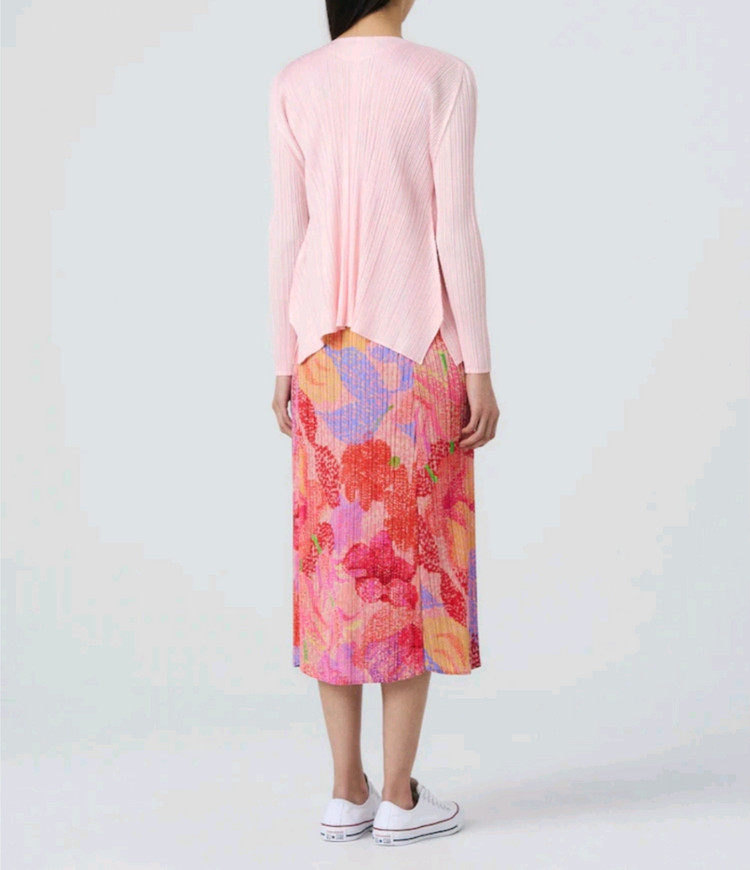 이세이미야케 플리츠플리즈 가디건 3월 먼슬리 가디건 라이트 핑크 3사이즈 이미지