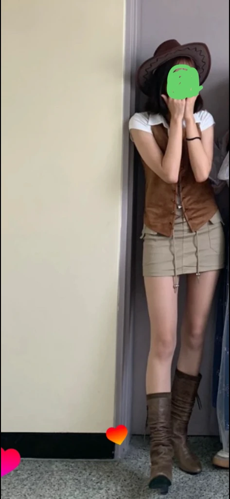 졸업사진 카우걸 의상 대여 이미지
