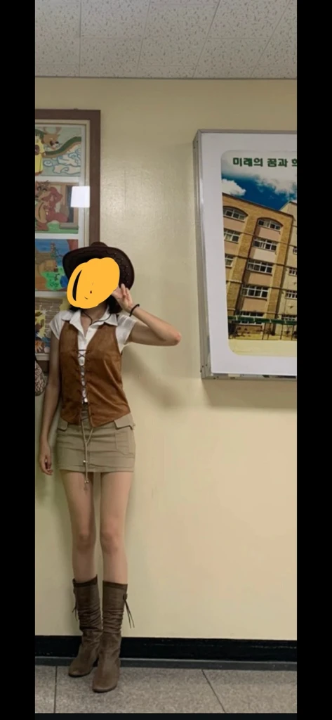 졸업사진 카우걸 의상 대여 이미지