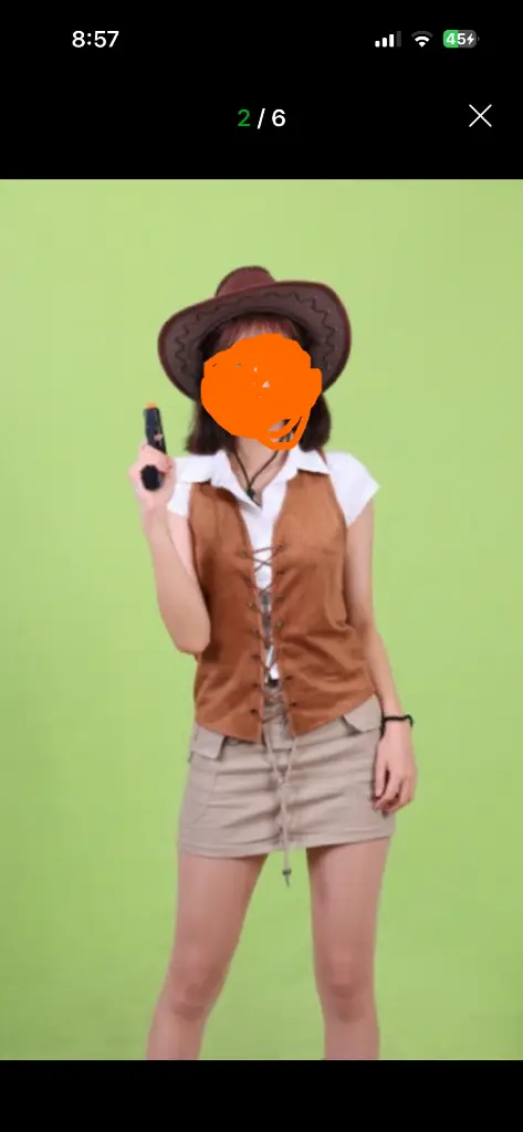졸업사진 카우걸 의상 대여 이미지