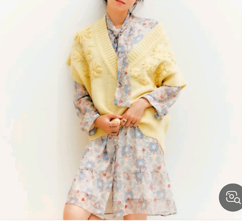 새옷 M 도트패턴 타이 원피스 써스데이아일랜드 이미지