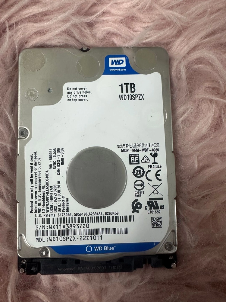 2.5' 노트북용 1TB HDD 5개 일괄 브랜드 랜덤 / 테스트 완료 이미지