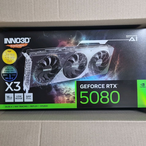 RTX 5080 16G inno3d x3 엔비디아 지포스 이미지