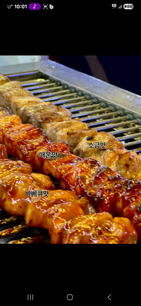 닭꼬치 염통 푸드트럭 임대 판매 이미지